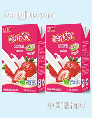 科迪酸优乳草莓味250ml