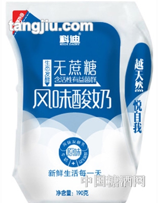 科迪爱克林无蔗糖风味酸奶190g