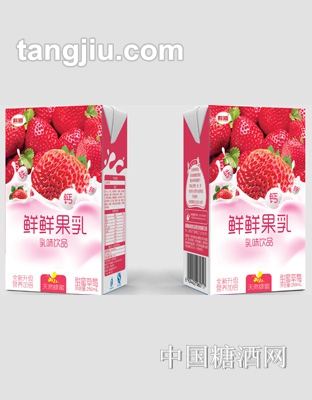 科迪鲜鲜果乳甜蜜草莓250ml