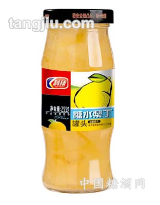 糖水梨丁罐头255g