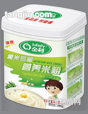 金利黑米葛根营养米粉500g