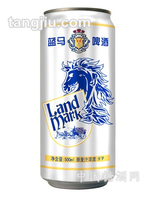 蓝马啤酒骑士500ml