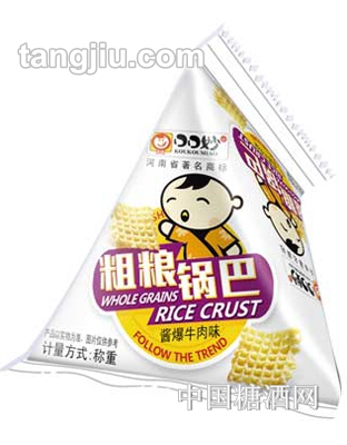 口口妙粗粮锅巴酱爆牛肉味