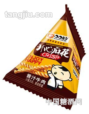 口口妙开心麻花酱汁牛肉味