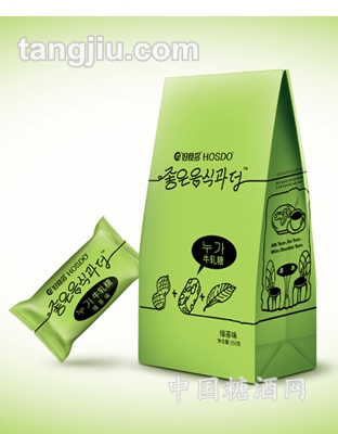 好食多150克牛轧糖纸盒装-绿茶味