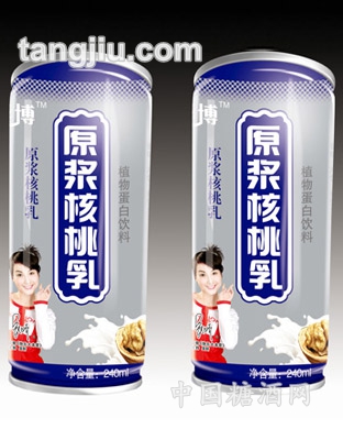原浆核桃乳240ml罐装