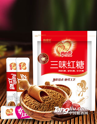 开心乐-三味红糖（颗粒装）-180g