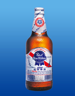 蓝带超爽啤酒.