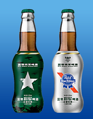 蓝带将军啤酒320ML瓶装