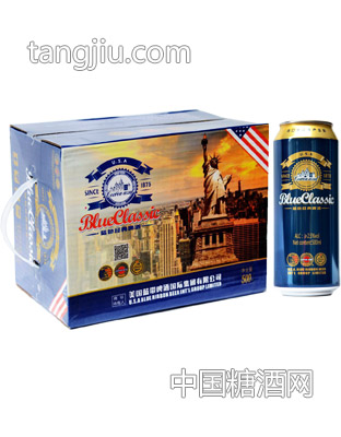 蓝带啤酒-蓝色经典1875啤酒500ml