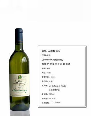 都维纳霞多丽干白葡萄酒