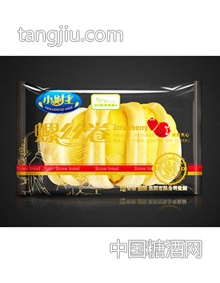 螺丝卷草莓面包