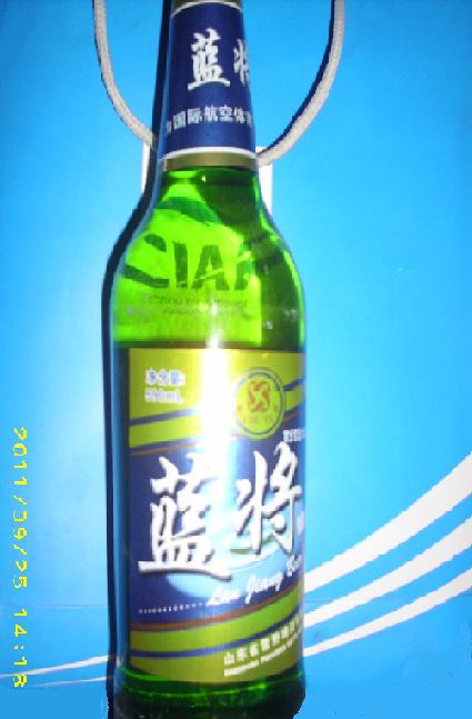 2011蓝将啤酒塑包单瓶
