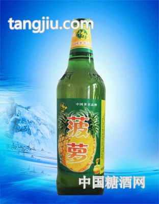 青岛崂岸啤酒500ml绿瓶菠萝