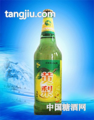 青岛崂岸啤酒500ml绿瓶黄梨味