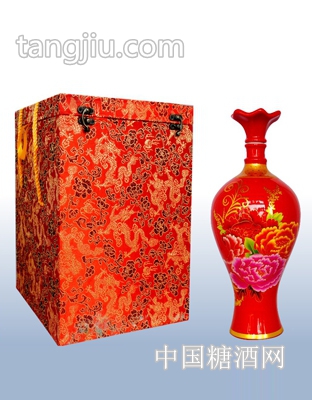 莲花盖（红金牡丹）