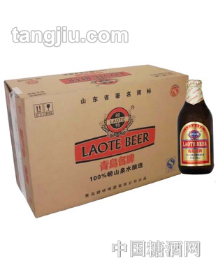 崂特小棕金啤酒8度296ml
