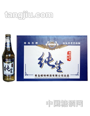 崂特压盖纯生啤酒7度