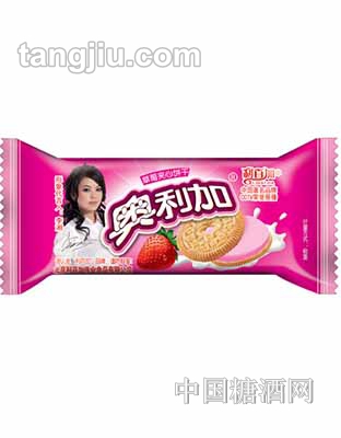 奥利加草莓夹心饼干