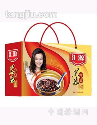 汇源黑米红豆八宝粥320gx12罐