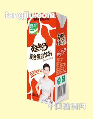乐牛花生牛奶250ml