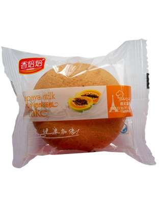 木瓜牛奶味蛋糕-合肥乐派食品