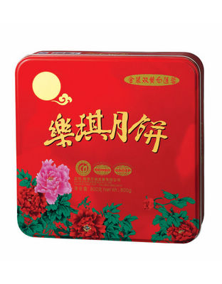乐琪金装双黄白莲蓉月饼500g