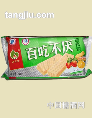 百乐佳百吃不厌威化饼花生味120g
