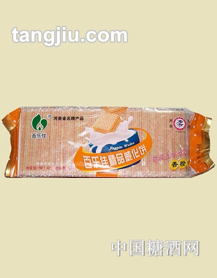 百乐佳精品威化饼香橙味200g