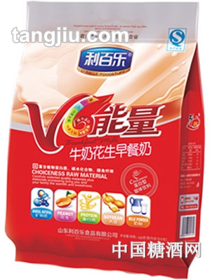 利百乐V6能量牛奶花生早餐奶420g
