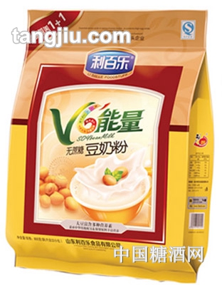 利百乐V6能量无蔗糖豆奶粉800g
