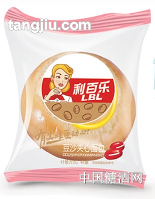 利百乐豆沙夹心面包散装称重