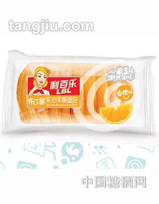 利百乐香橙味布丁酱夹心手撕面包120g
