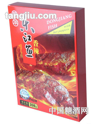 舜华香辣东江鱼盒装350g