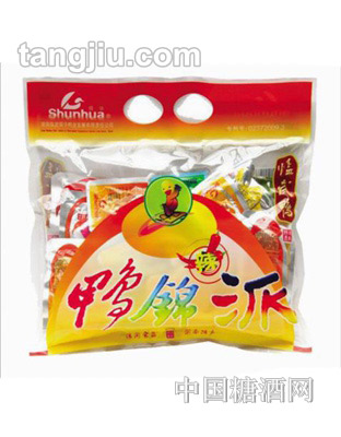 舜华劲辣鸭锦派250克
