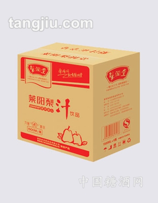 新装大塑莱阳梨汁1.5L箱