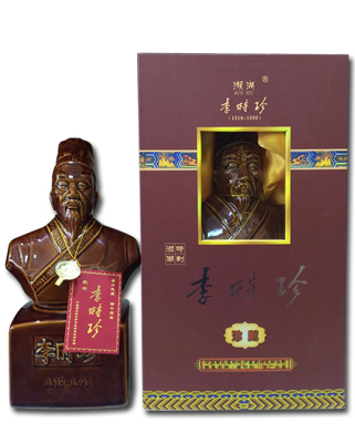 濒湖木盒康宝王坐像酒-李时珍滋补酒