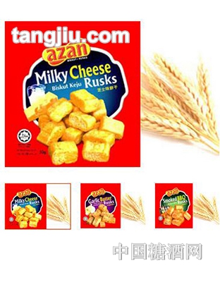 Azan 马来西亚面包干牛奶芝士味