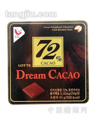 乐天72%铁盒巧克力90g