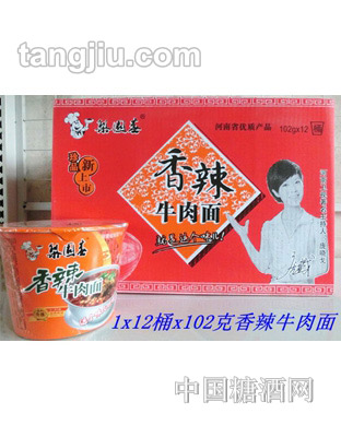 梨园春香辣牛肉面102克