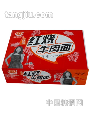 梨园春红烧牛肉面箱装