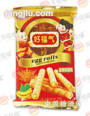 乐佳福好福气蛋卷—-香蕉味