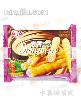 乐佳福麦香蛋卷—-草莓味