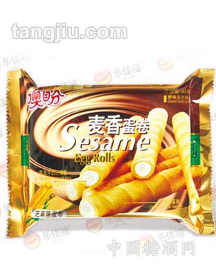 乐佳福麦香蛋卷—-芝麻味