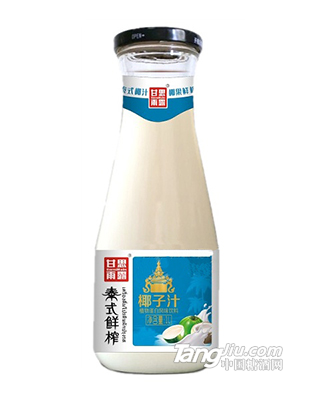 甘思雨露泰式鲜榨椰子汁1Lx6瓶