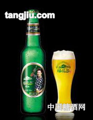 绿兰莎精制啤酒