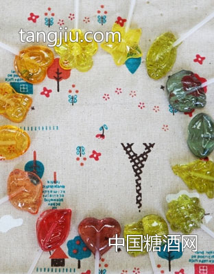 怡可诺水果味透明棒棒糖短支5g
