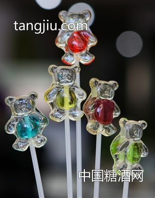 怡可诺水晶小熊长支棒棒糖9g