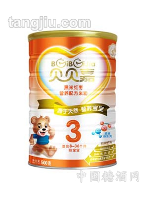 听装黑米红枣营养配方米粉