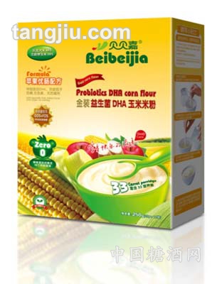 贝贝嘉0段金装益生菌DHA玉米米粉